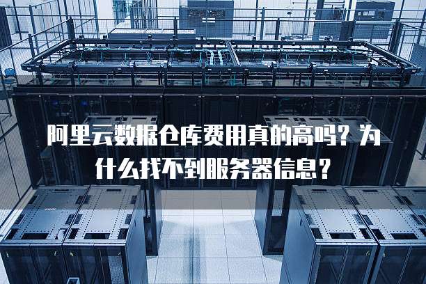 阿里云数据仓库费用真的高吗?为什么找不到服务器信息?