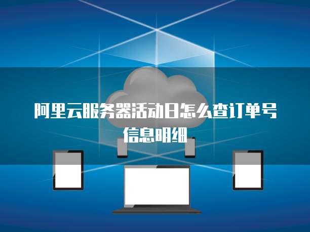 阿里云服务器活动日怎么查订单号信息明细