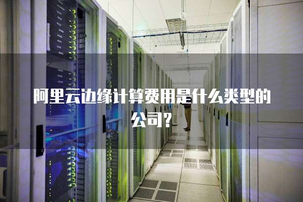 阿里云边缘计算费用是什么类型的公司？