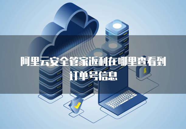 阿里云安全管家返利在哪里查看到订单号信息