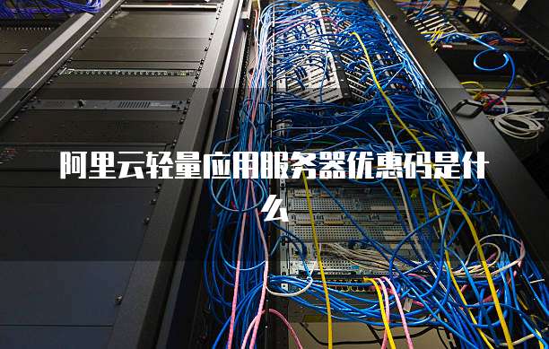 阿里云轻量应用服务器优惠码是什么