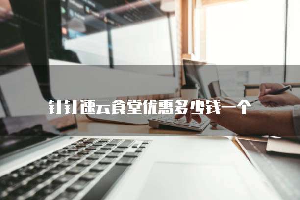 钉钉速云食堂优惠多少钱一个