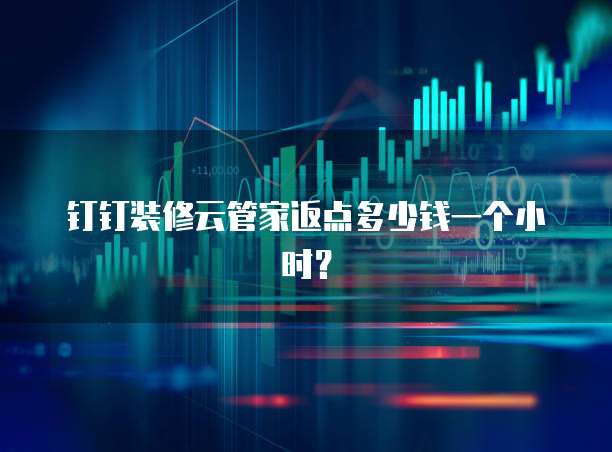 钉钉装修云管家返点多少钱一个小时?