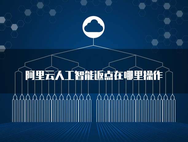 阿里云人工智能返点在哪里操作