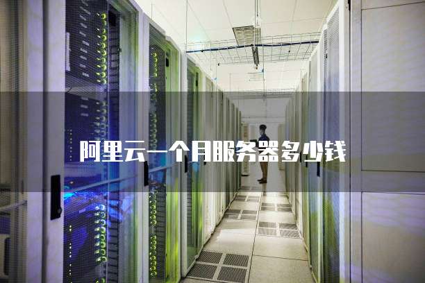 阿里云一个月服务器多少钱