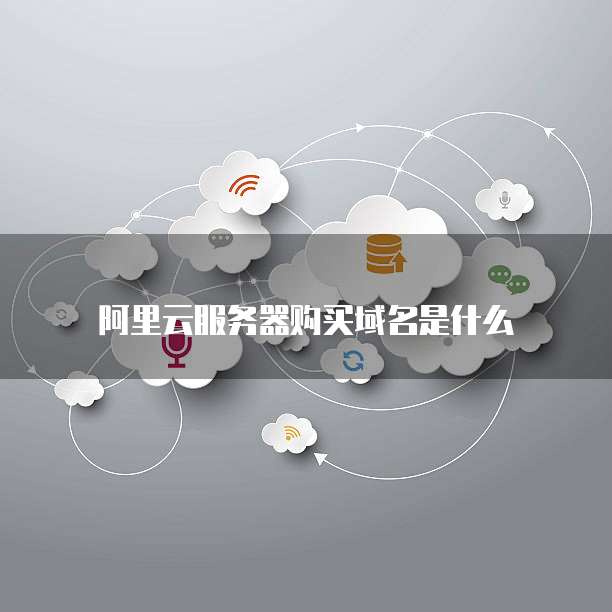 阿里云服务器购买域名是什么
