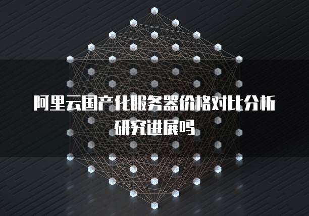 阿里云国产化服务器价格对比分析研究进展吗