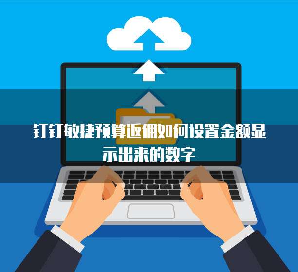 钉钉敏捷预算返佣如何设置金额显示出来的数字