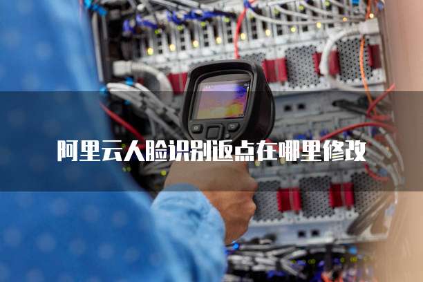 阿里云人脸识别返点在哪里修改