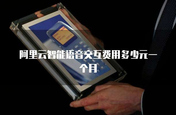 阿里云智能语音交互费用多少元一个月