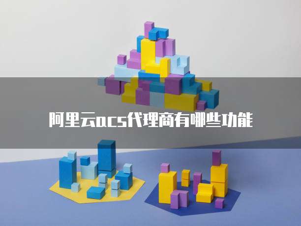 阿里云acs代理商有哪些功能