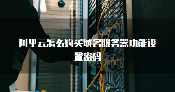 阿里云怎么购买域名服务器功能设置密码