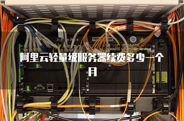 阿里云轻量级服务器续费多少一个月