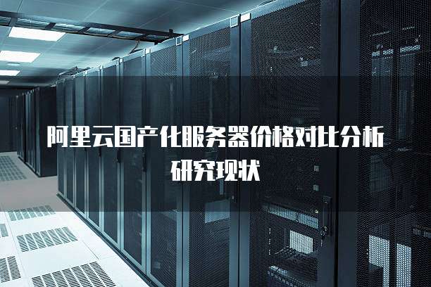 阿里云国产化服务器价格对比分析研究现状