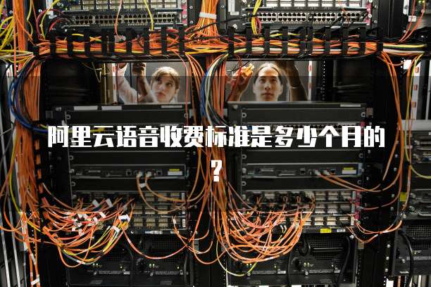 阿里云语音收费标准是多少个月的?