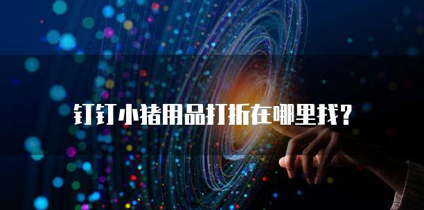 钉钉小猪用品打折在哪里找?