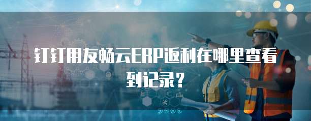 钉钉用友畅云ERP返利在哪里查看到记录？