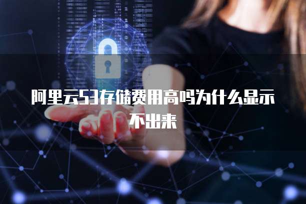 阿里云S3存储费用高吗为什么显示不出来