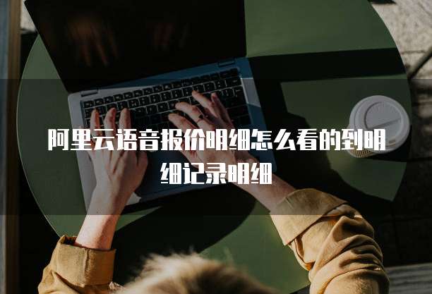阿里云语音报价明细怎么看的到明细记录明细