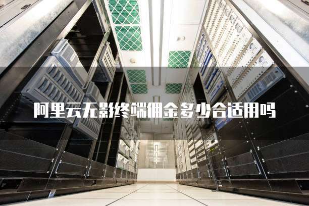 阿里云无影终端佣金多少合适用吗
