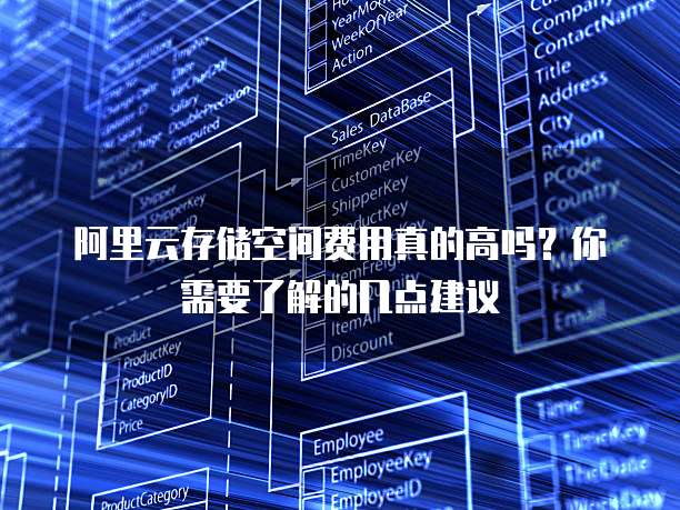 阿里云存储空间费用真的高吗?你需要了解的几点建议