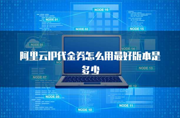 阿里云IP代金券怎么用最好版本是多少