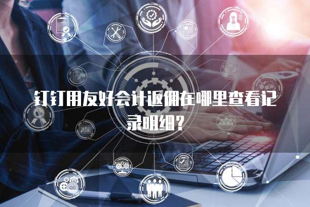 钉钉用友好会计返佣在哪里查看记录明细？