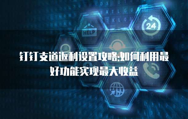 钉钉支道返利设置攻略:如何利用最好功能实现最大收益