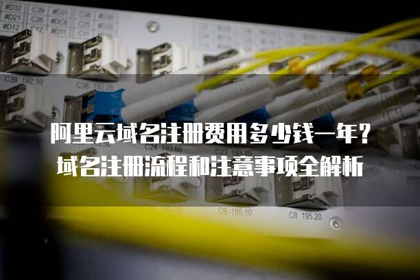 阿里云域名注册费用多少钱一年？域名注册流程和注意事项全解析