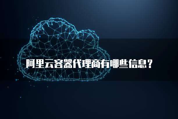 阿里云容器代理商有哪些信息?