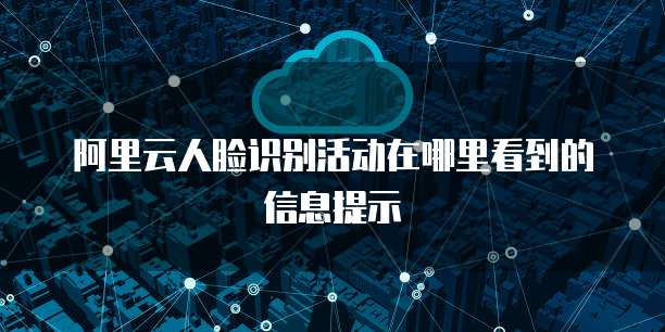 阿里云人脸识别活动在哪里看到的信息提示