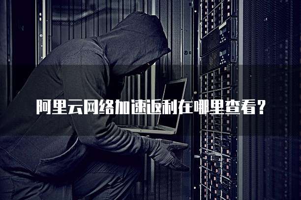 阿里云网络加速返利在哪里查看?