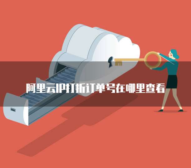 阿里云IP打折订单号在哪里查看