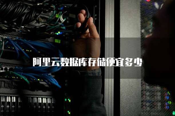 阿里云数据库存储便宜多少