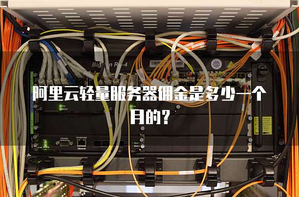 阿里云轻量服务器佣金是多少一个月的?