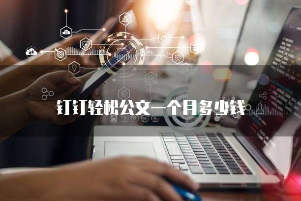 钉钉轻松公文一个月多少钱