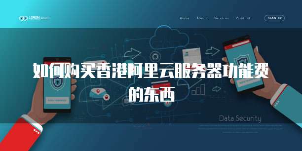 如何购买香港阿里云服务器功能费的东西
