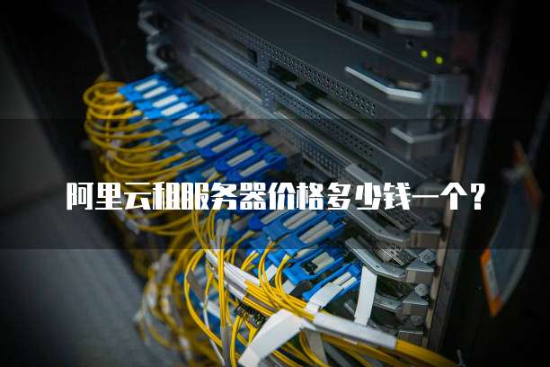 阿里云租服务器价格多少钱一个?