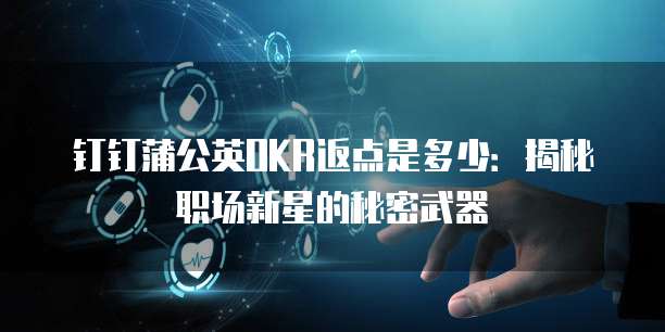 钉钉蒲公英OKR返点是多少：揭秘职场新星的秘密武器