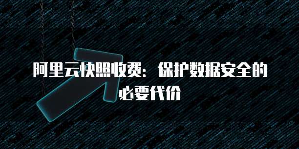 阿里云快照收费:保护数据安全的必要代价