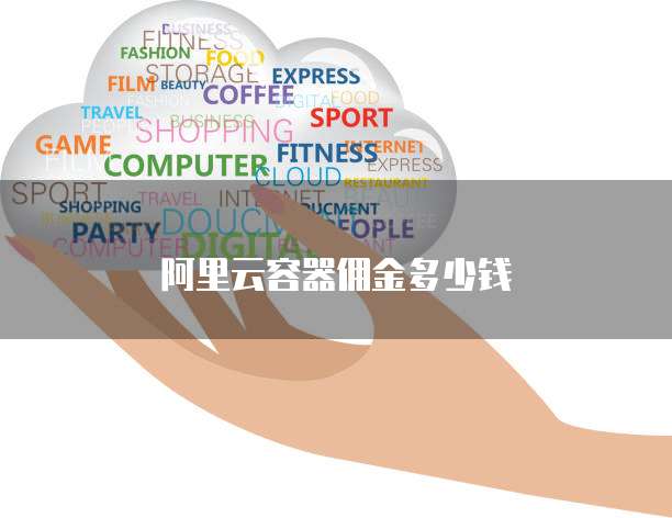 阿里云容器佣金多少钱