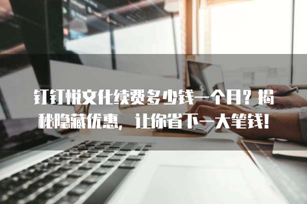 钉钉悦文化续费多少钱一个月?揭秘隐藏优惠,让你省下一大笔钱!