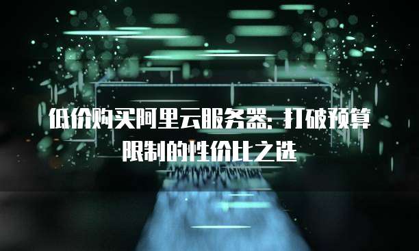 低价购买阿里云服务器: 打破预算限制的性价比之选