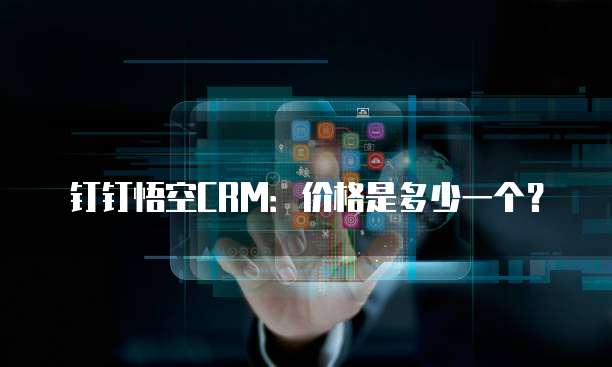 钉钉悟空CRM:价格是多少一个?