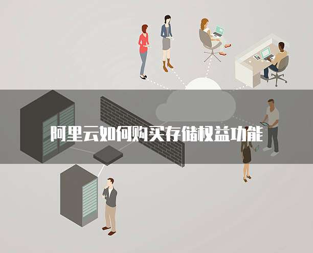 阿里云如何购买存储权益功能