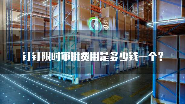 钉钉限时审批费用是多少钱一个?