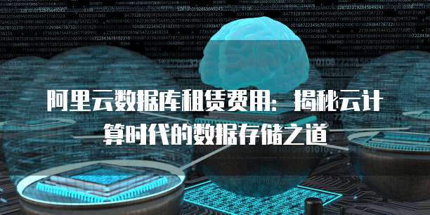 阿里云数据库租赁费用:揭秘云计算时代的数据存储之道