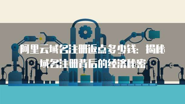 阿里云域名注册返点多少钱:揭秘域名注册背后的经济秘密