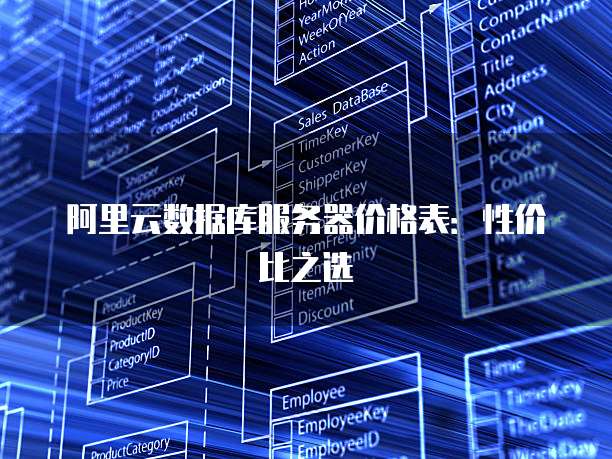 阿里云数据库服务器价格表:性价比之选
