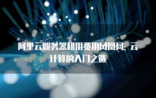 阿里云服务器租用费用凤凰网: 云计算的入门之选